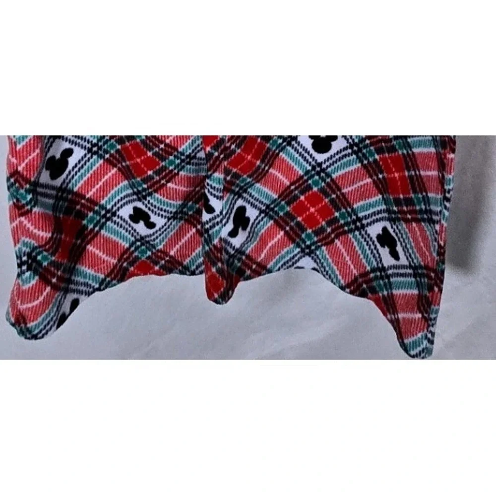 Disney‎ Mickey Mouse Christmas Pajamas Set Long Sleeve Fleece Pants Women XL